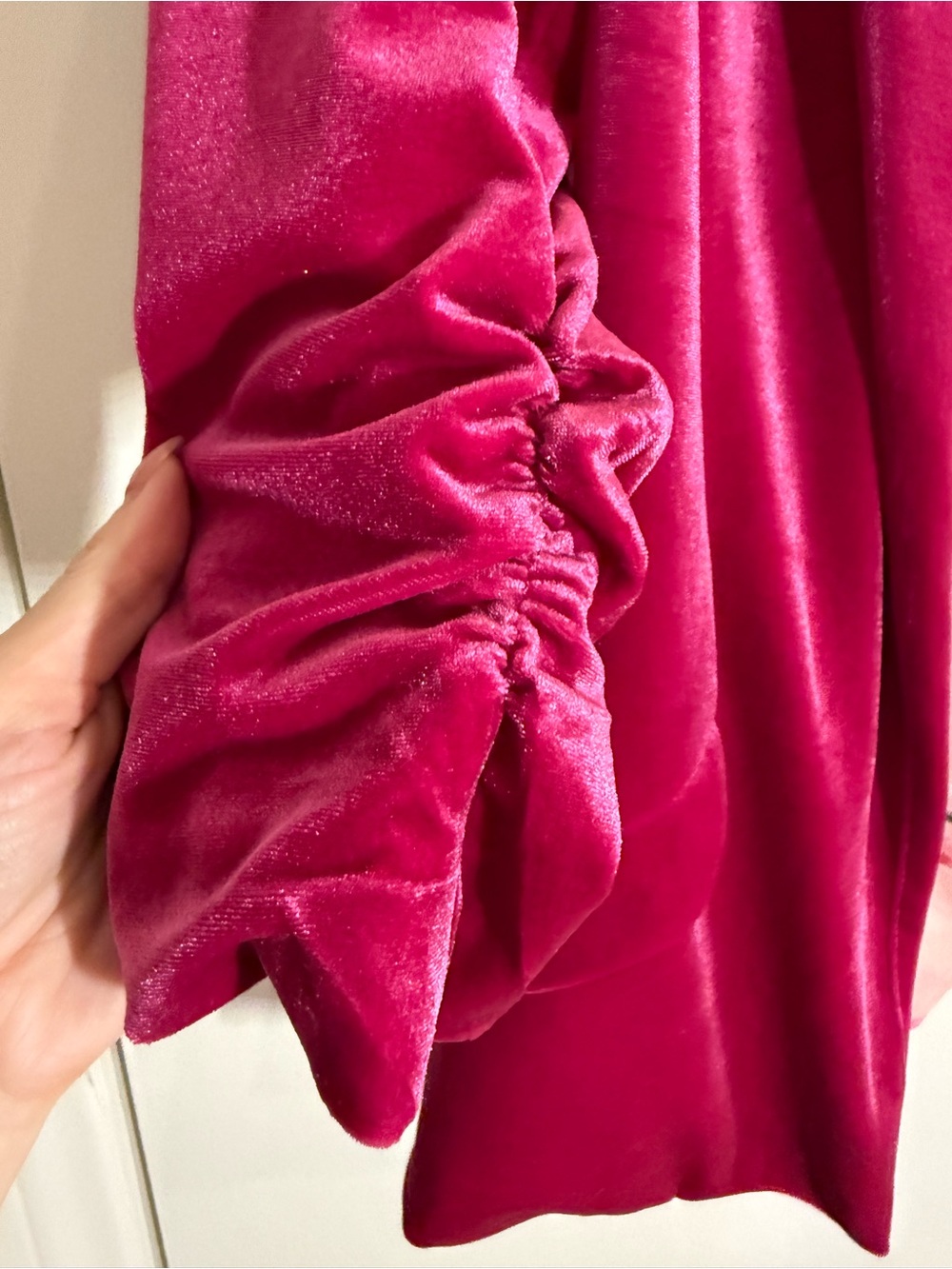 Skies Are Blue Fuchsia Pink Velvet Blazer - Picture 5 of 6